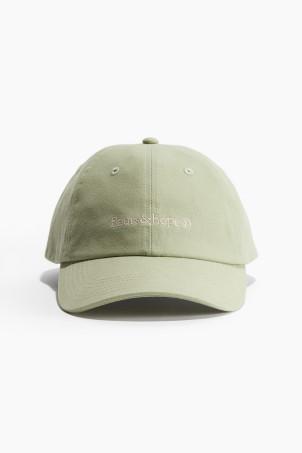 embroidered-motif cotton cap