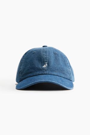 embroidered-motif cotton cap