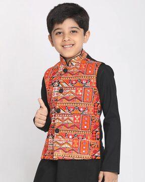 embroidered nehru jacket