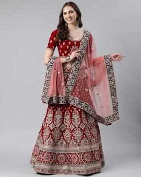 embroidered net dupatta