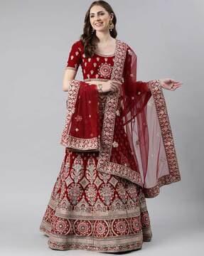 embroidered net dupatta