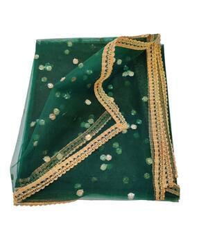 embroidered net dupatta