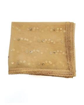 embroidered net dupatta