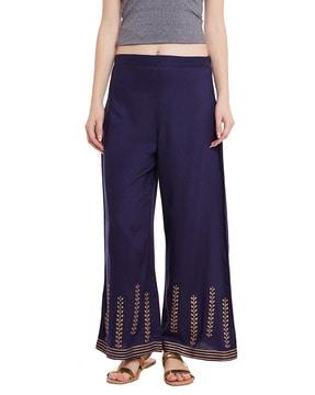 embroidered palazzos