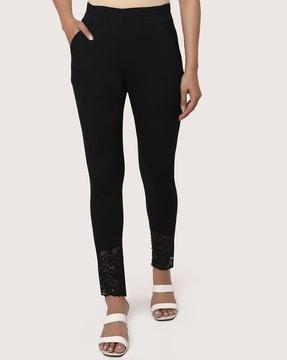 embroidered pants with embellishment