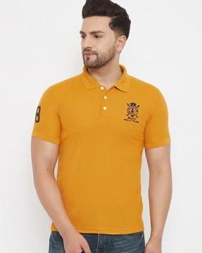 embroidered polo t-shirt