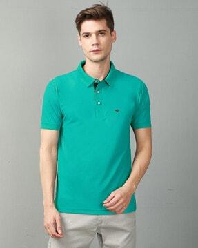 embroidered polo t-shirt