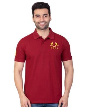 embroidered polo t-shirt