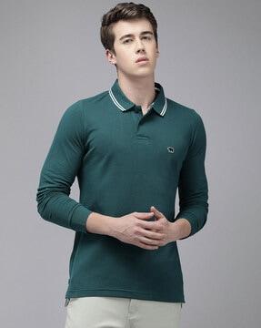 embroidered polo t-shirt