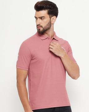 embroidered polo t-shirt