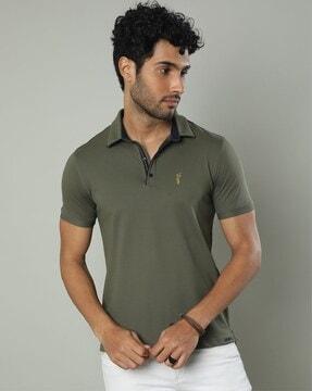 embroidered polo t-shirt