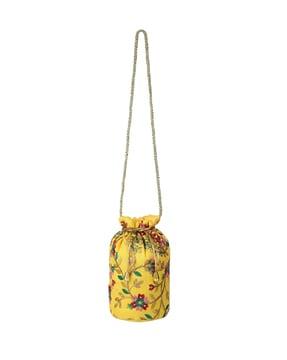 embroidered potli bag