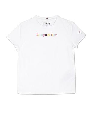 embroidered regular fit t-shirt