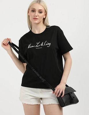 embroidered relaxed fit t-shirt