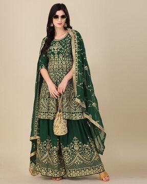 embroidered salwar with dupatta