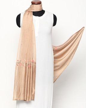 embroidered sheer dupatta