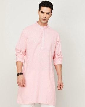 embroidered short kurta