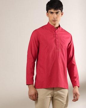 embroidered short kurta