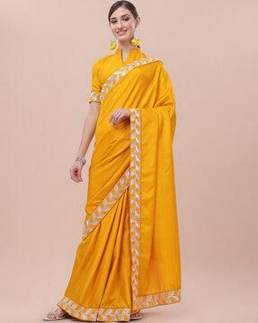 embroidered silk saree