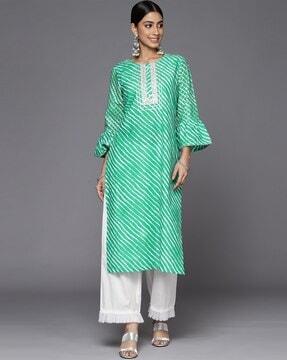 embroidered straight kurta