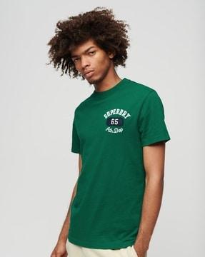 embroidered superstate athletic logo t-shirt