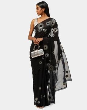 embroidered the night saree