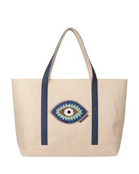 embroidered tote bag