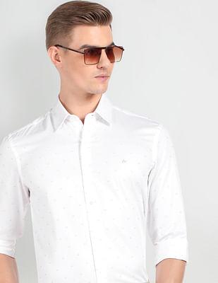 embroidered twill shirt