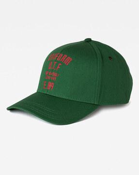 embroidered typography baseball cap