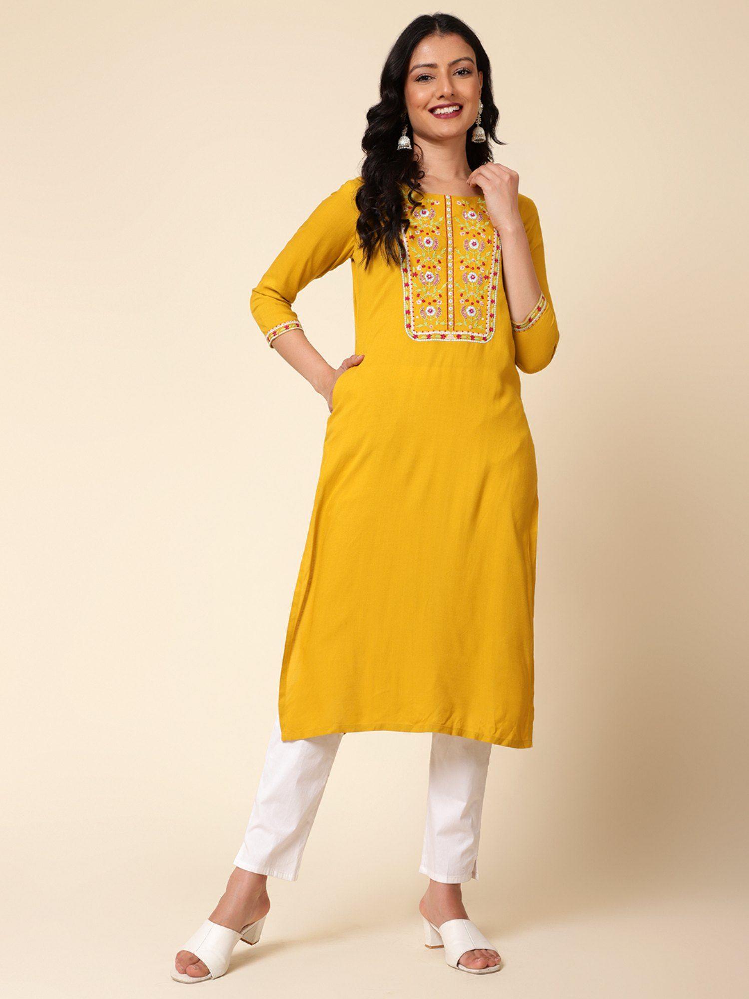 embroidered womens kurta