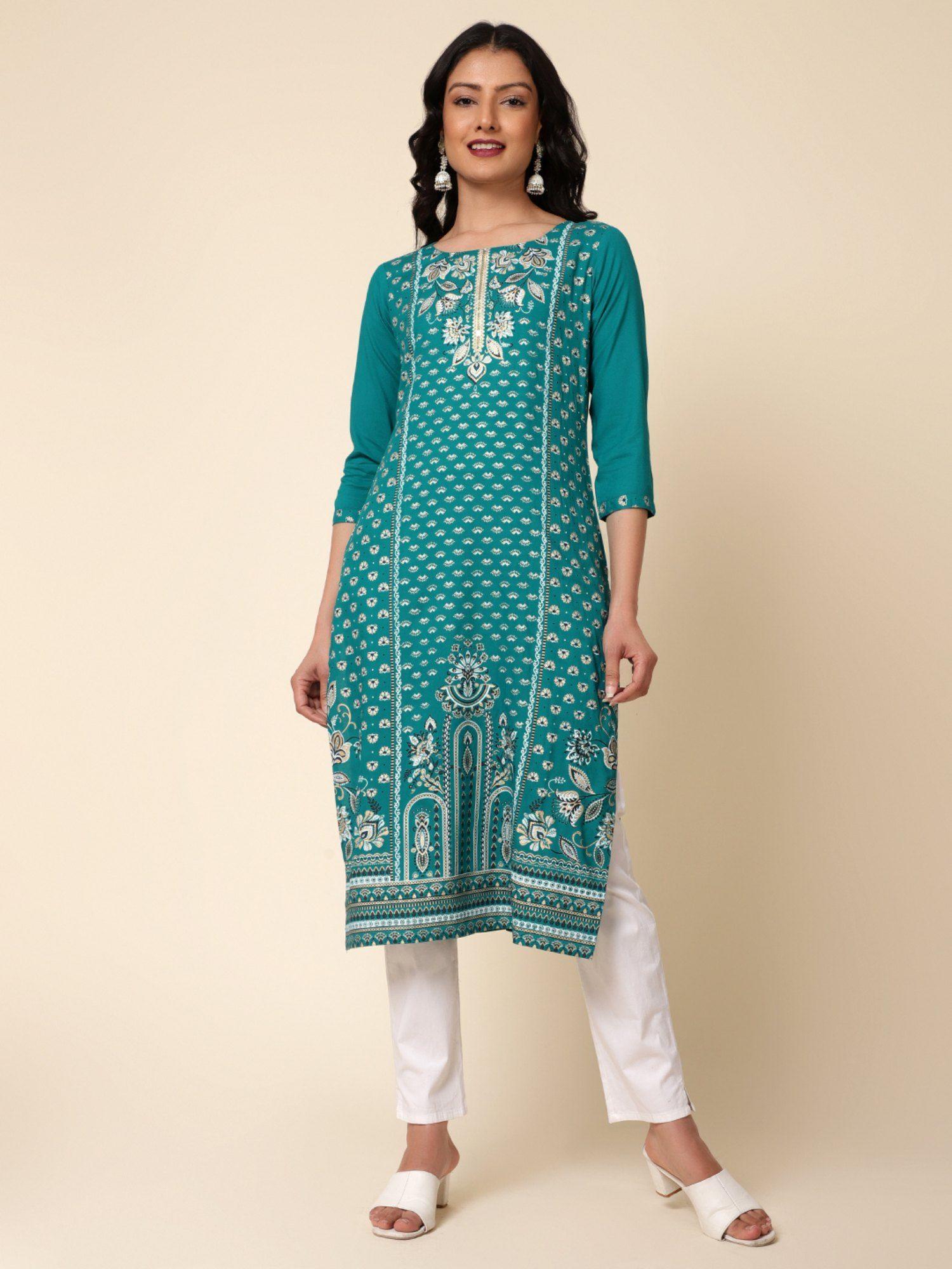 embroidered womens kurta