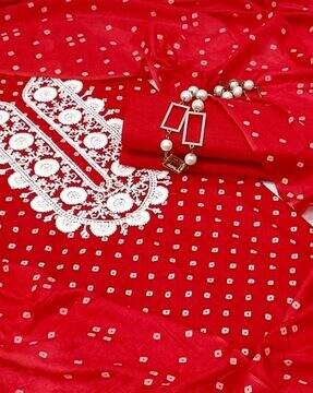 embroidery unstitched dress material