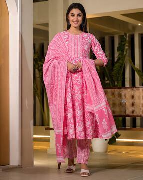 embroidery anarkali kurta set