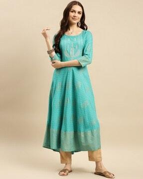 embroidery anarkali kurta