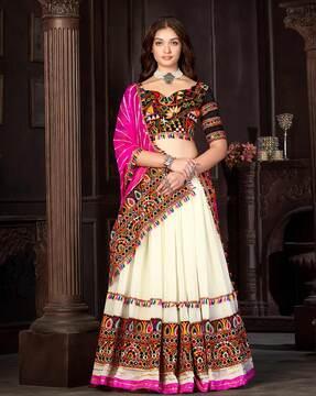 embroidery lehenga choli set with dupatta