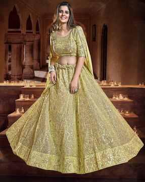 embroidery lehenga choli set with dupatta