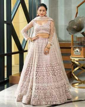 embroidery lehenga choli set with dupatta