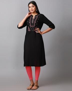 embroidery long kurta