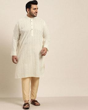 embroidery regular  long kurta