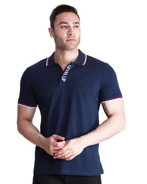 embroidery regular fit polo t-shirt