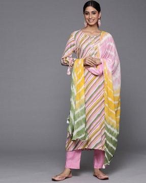 embroidery straight kurta set