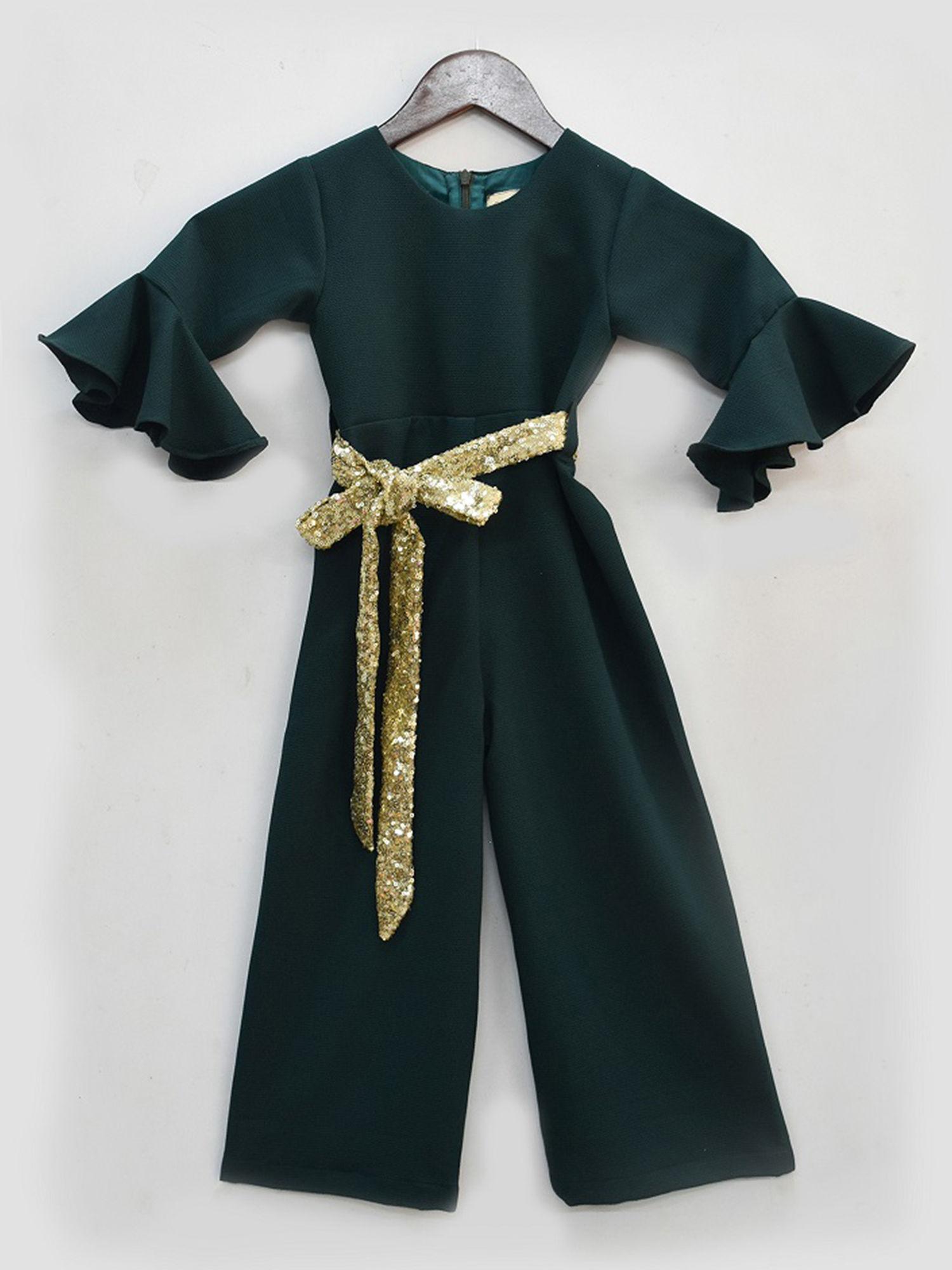 emerald green jumpsuit