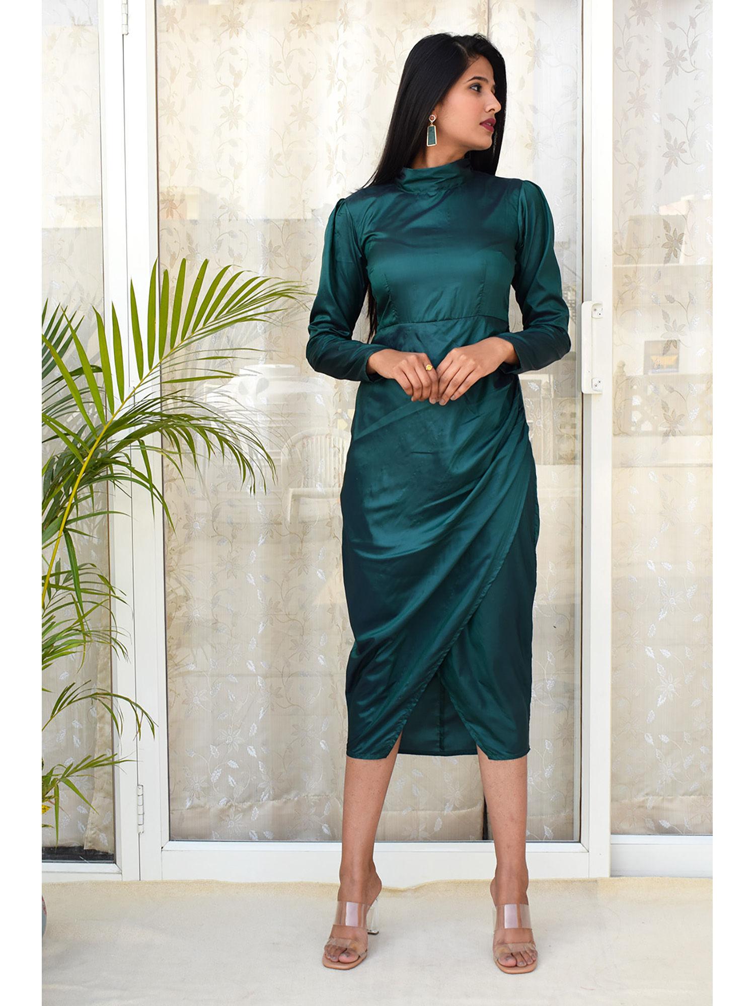 emerald sheath dress