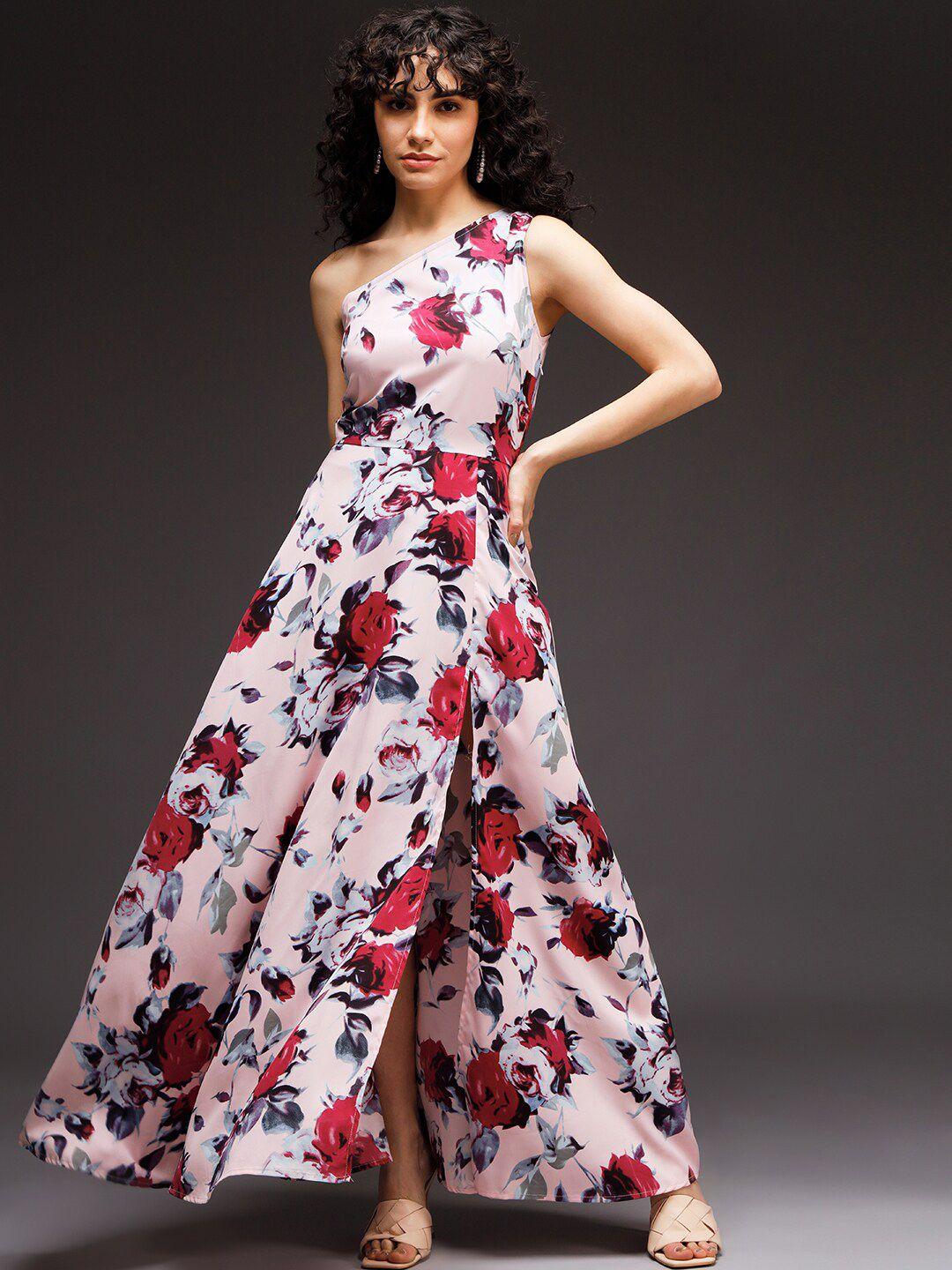 emeros floral print crepe maxi dress