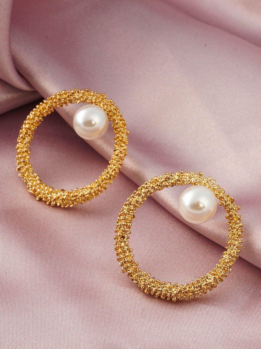 emmie gold-toned circular hoop earrings