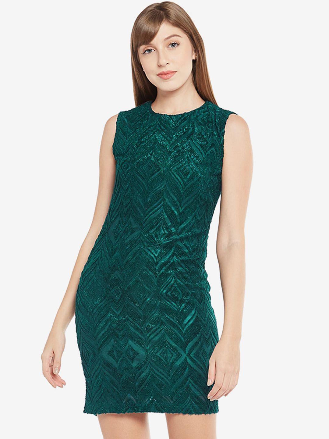 emmyrobe green sheath dress