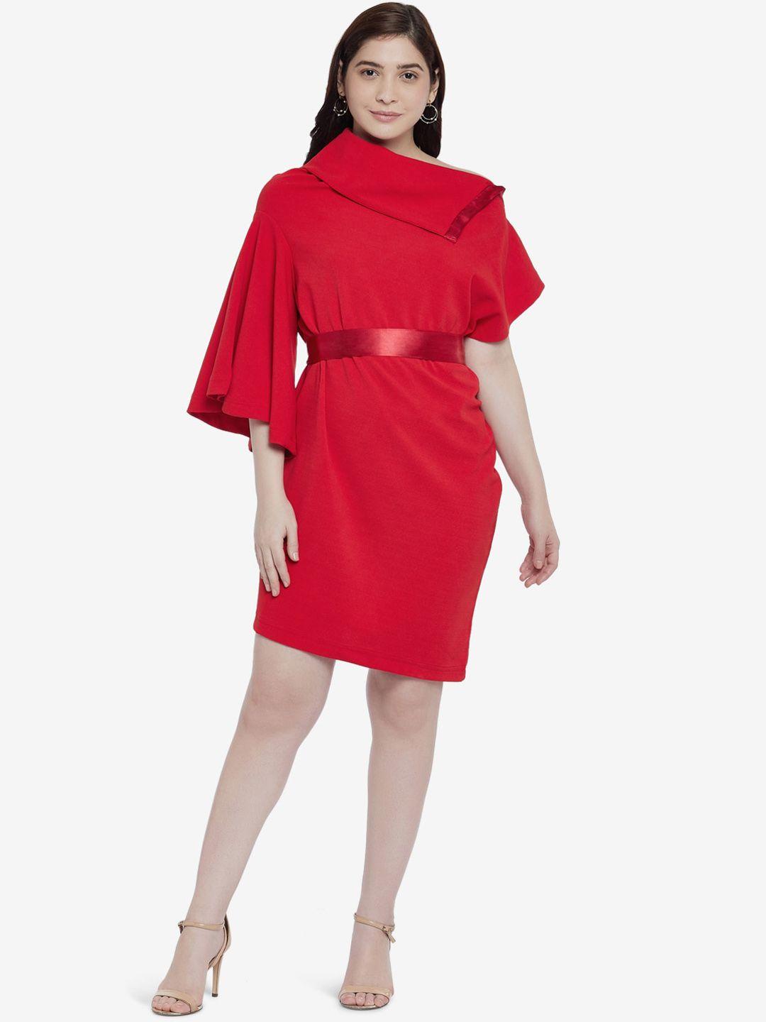 emmyrobe red sheath dress