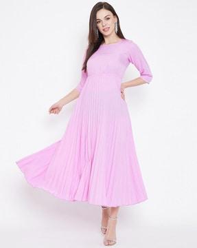 empire dress with raglan-sleeves