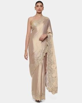 empire embroidered saree