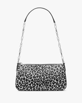 empire medium leopard print leather pochette